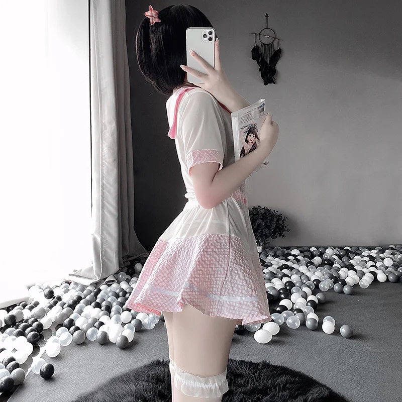 Милая плиссированная школьная форма с бантом юбка эластичной талией матросский