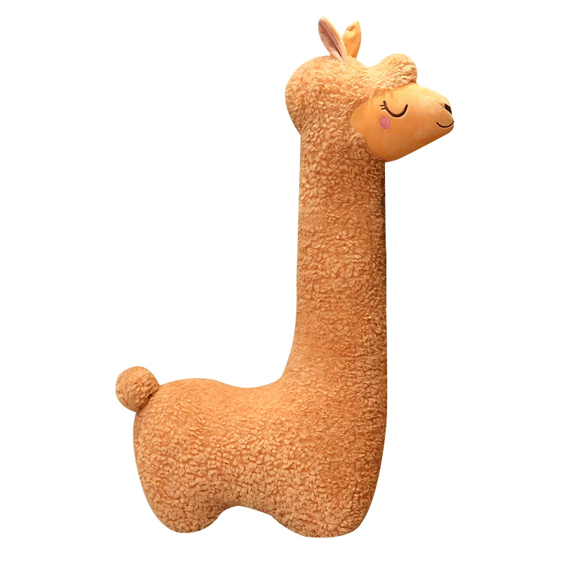 

Hot Cute Long Neck Alpaca Plush Toy Sofa Pillow Cushion Cartoon Stuffed Dolls Washable Pregnant Woman Pillow Kids Birthday Gifts