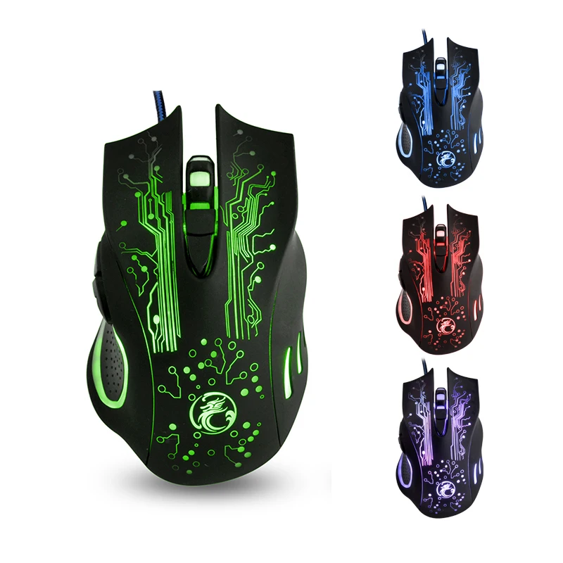 

Professional Wired Gaming Mouse 7 Button 5500 DPI LED Optical USB Computer Mouse Gamer Mice X9 Game Mouse Silent Mause For PC