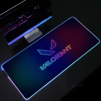valorant rgb mouse pad large gaming keyboard mous pad computer gamer tablet desk mousepad with edge locking office play mice mat