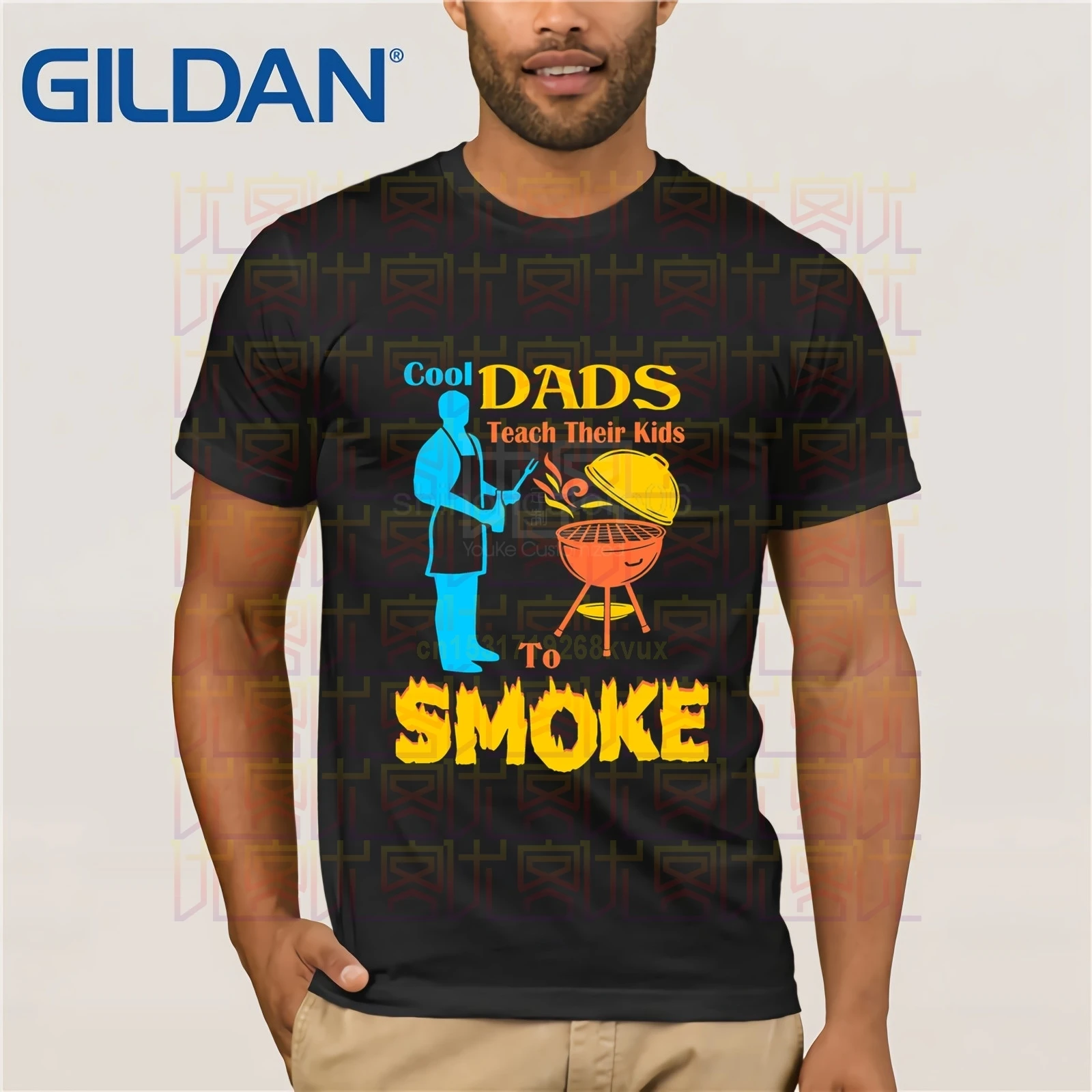 Футболка для барбекю классные папы учат их детей курить летняя футболка|Мужские