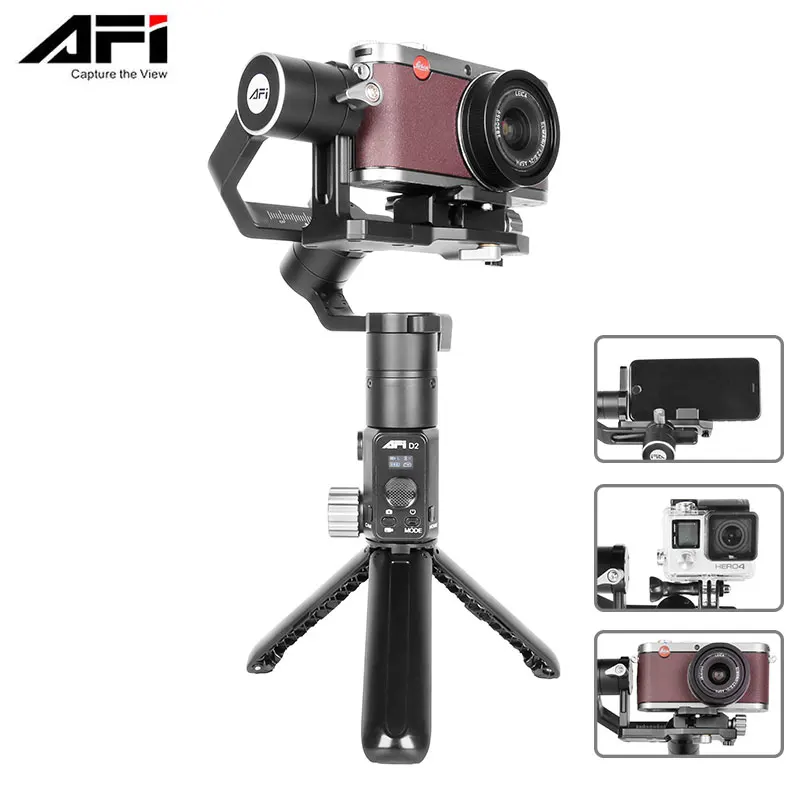 AFI 3-Axis Handheld Gimbal Stabilizer Cellphone Action Camera Holder Anti Shake Video Record Smartphone Gimbal For Phone D2