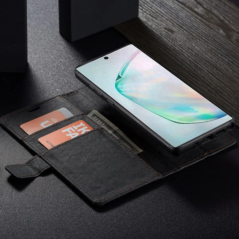 WHATIF чехол для samsung Galaxy S10 S9 S8 Note10 Plus Note 10 9 8 откидная крышка съемная крафт-бумага кожаный бумажник чехол