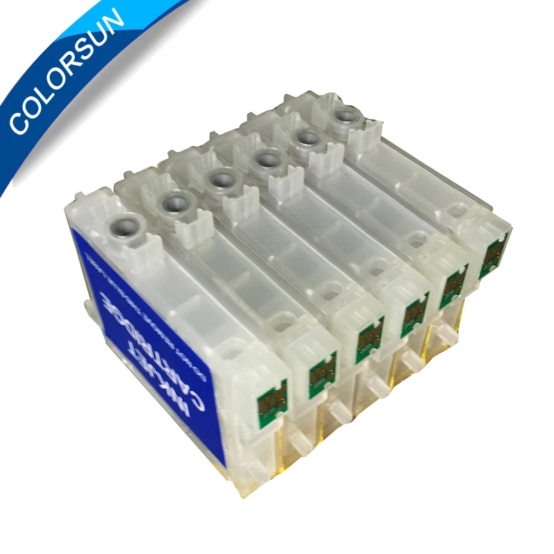 Картридж для принтера Colorsun 6 шт. многоразовые чернильные картриджи Epson Stylus Photo R200
