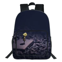 little nightmares school bag large capacity backpack teens cartoon bookbag boy girl casual cosplay rucksack