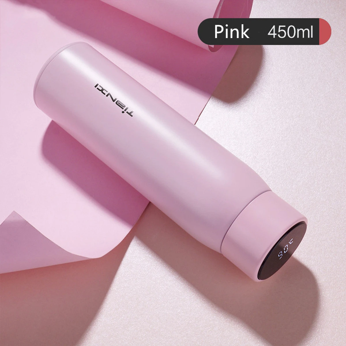 

Soffe Интеллектуальный температурный дисплей вакуумный термос Бутылка пищевой нержавеющей стали 316 450 мл портативные термосы