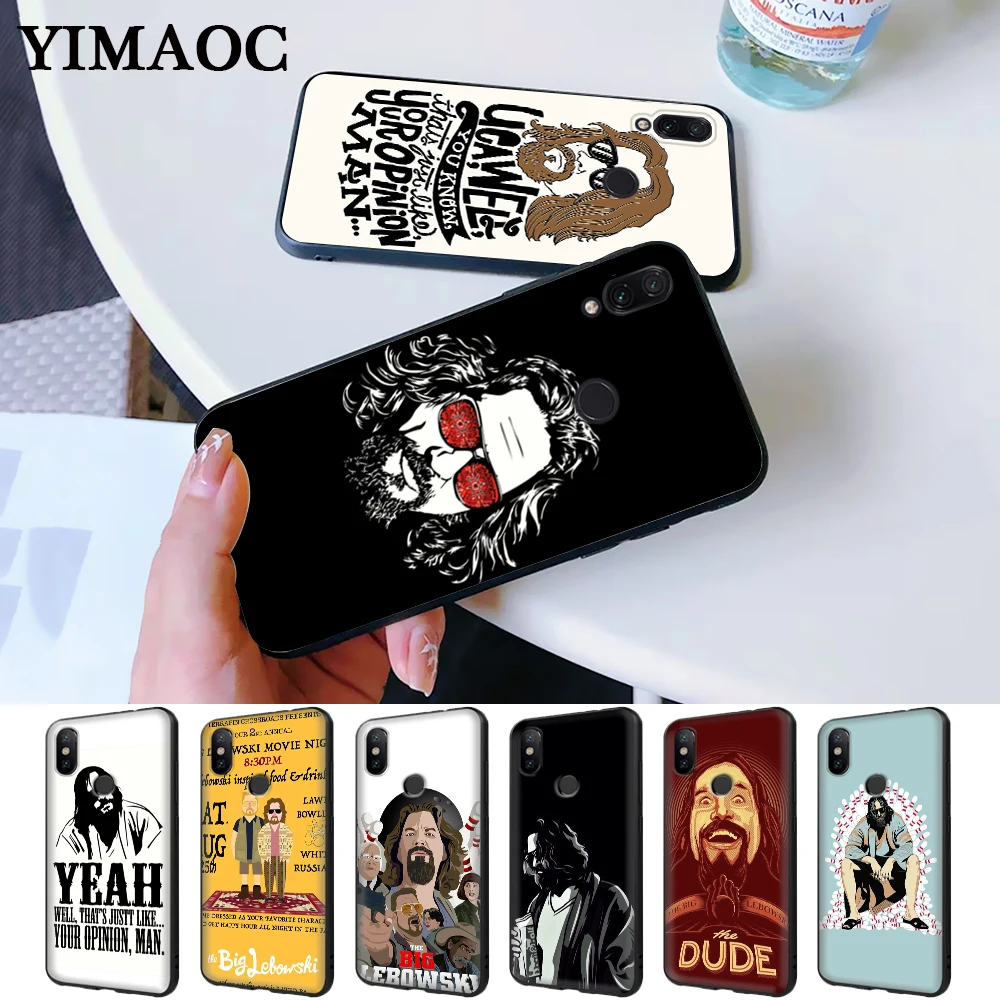 Фильм БОЛЬШОЙ ЛЕБОВСКИ Блестящий силиконовый случай для Redmi Примечание 4X5 Pro 6 5A