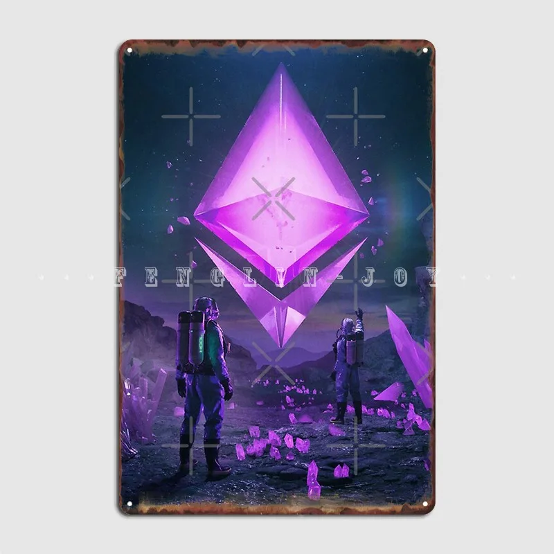 

Beeple Into The Ether Metal Sign Wall Mural Mural Plaques Decoration Tin Sign Poster