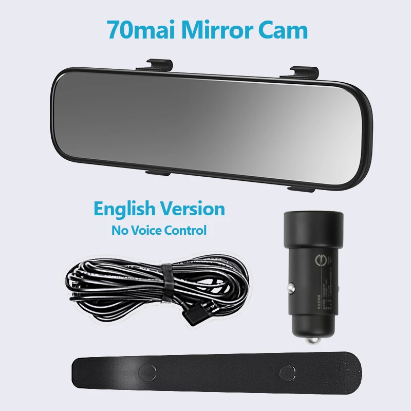 70mai Mirror Cam Английская версия 70mai Smart Dash Cam зеркало 70 MAI камера заднего вида 1600P 70mai Smart car dvr 24H монитор парковки заднего вида автомобиля dvr - Название цвета: 70mai Mirror Cam