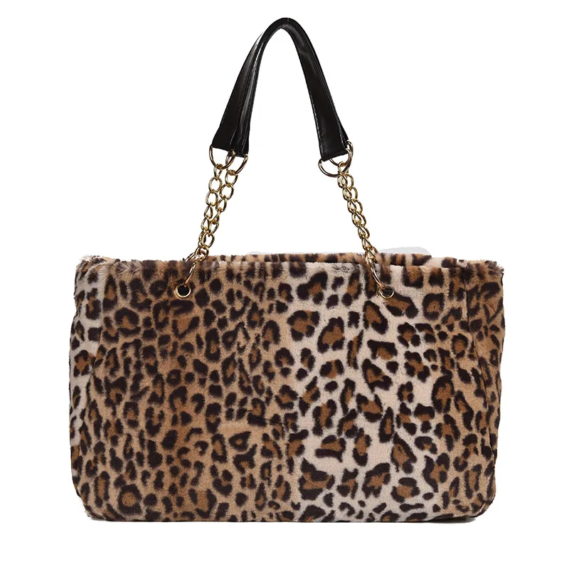 Модные женские меховые сумки большого размера для женщин 2019 плюшевые большие