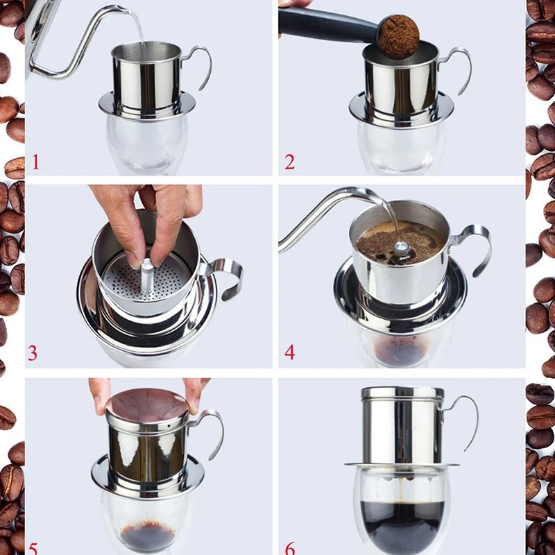 Кофейник из нержавеющей стали кофе капельного фильтра машина одна чашка