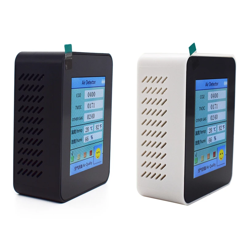 

CO2 Detector Household Air Quality Monitor CO2 Meter with Electricity Quantity Temperature Humidity