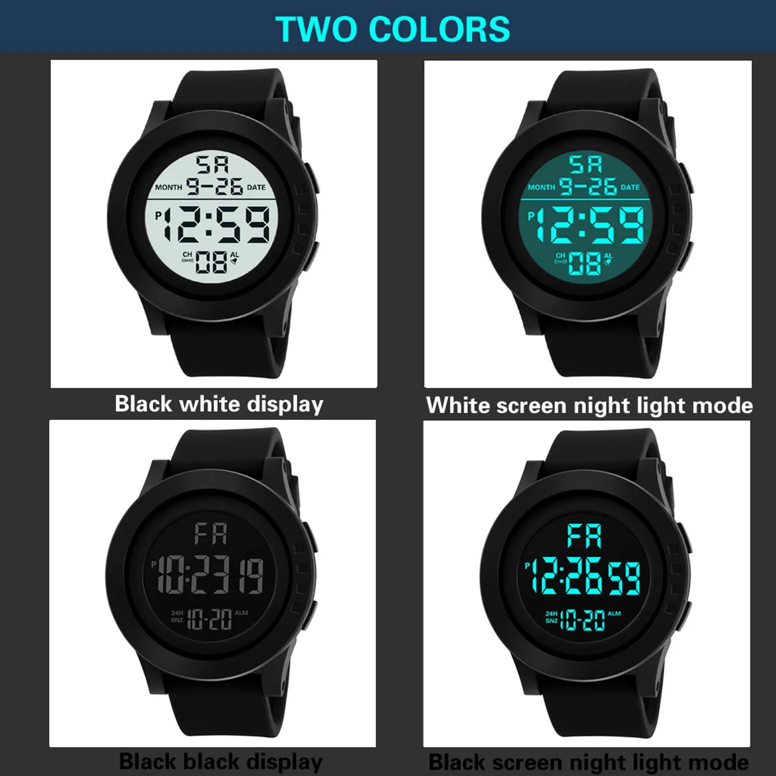 

HONHX Men Casual Fashion Business LED Digital Display Watch Date Sport Women Outdoor Electronic Ultra Thin Watches masculinos