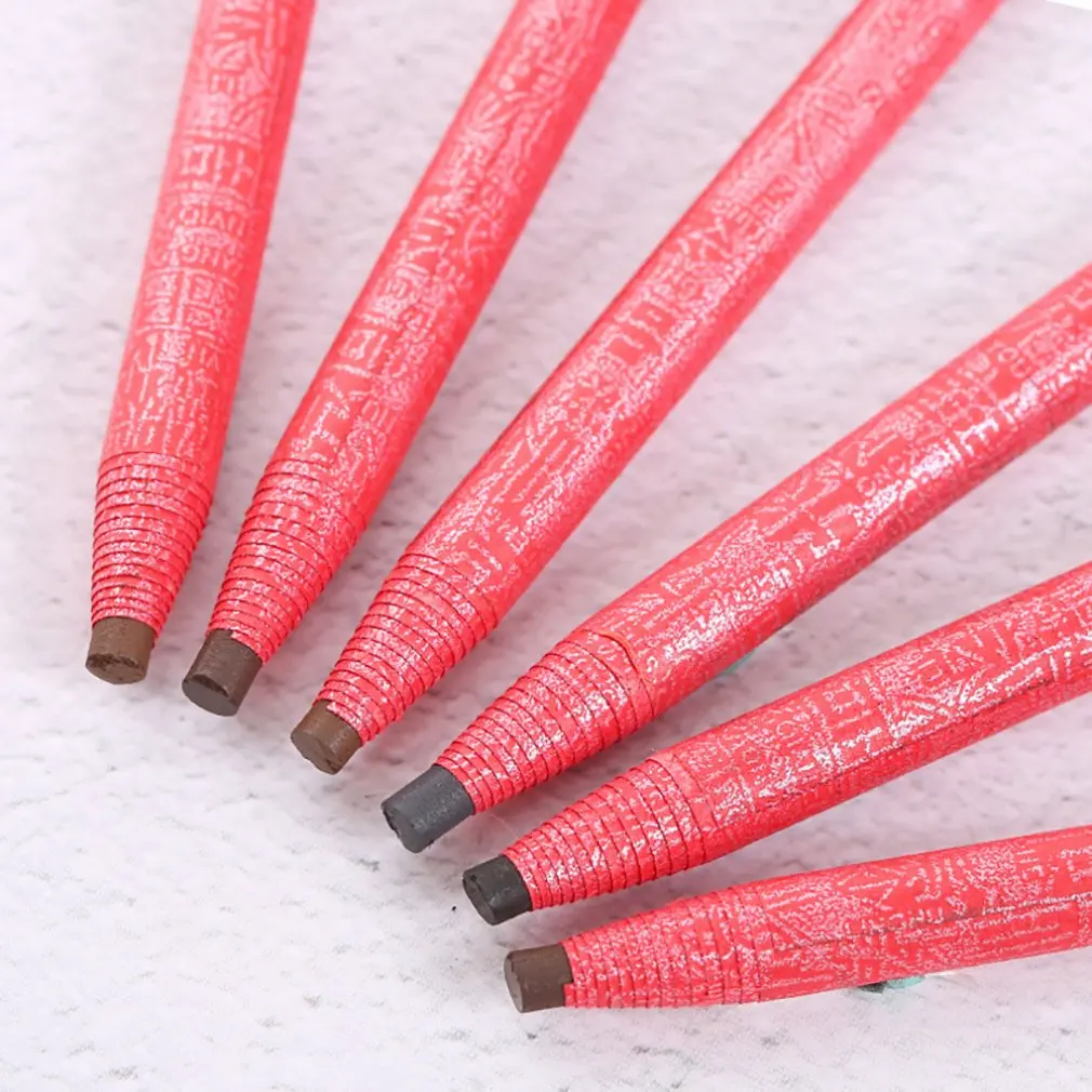 Золотая Роза Карандаш для бровей с ручкой на красной коже, который можно рвать вручную, водостойкий и потоотталкивающий, для начинающих, женский карандаш.