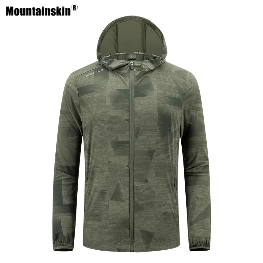 

Mountainskin Men Women Icy Sunscreen Breathable Thin Jackets Outdoor Camo Windbreakers Climbing Camping Trekking Skin Coat VA948