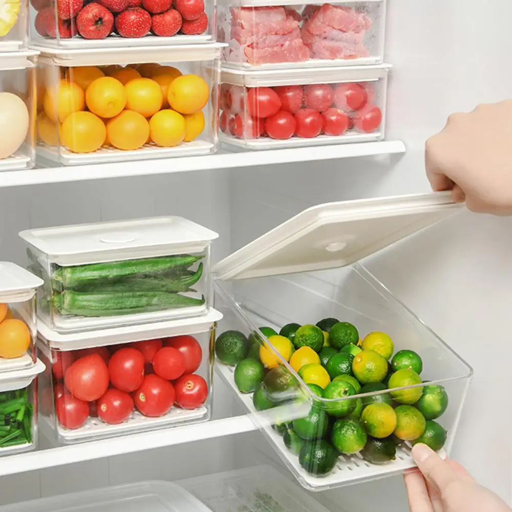 

Домашний пластиковый органайзер для продуктов, контейнер для хранения продуктов, контейнер для зерна, кухонный Органайзер, органайзер для ...