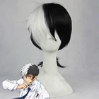 Парик для косплея молодого черного Джека, черно-белые синтетические волосы с конским хвостом, парики для ролевых игр в стиле аниме для костюма
