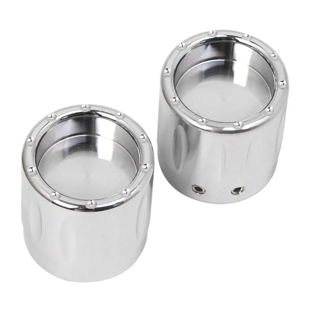 1 пара хромированная крышка для передней оси мотоцикла Гайка Крышка Harley Touring Electra