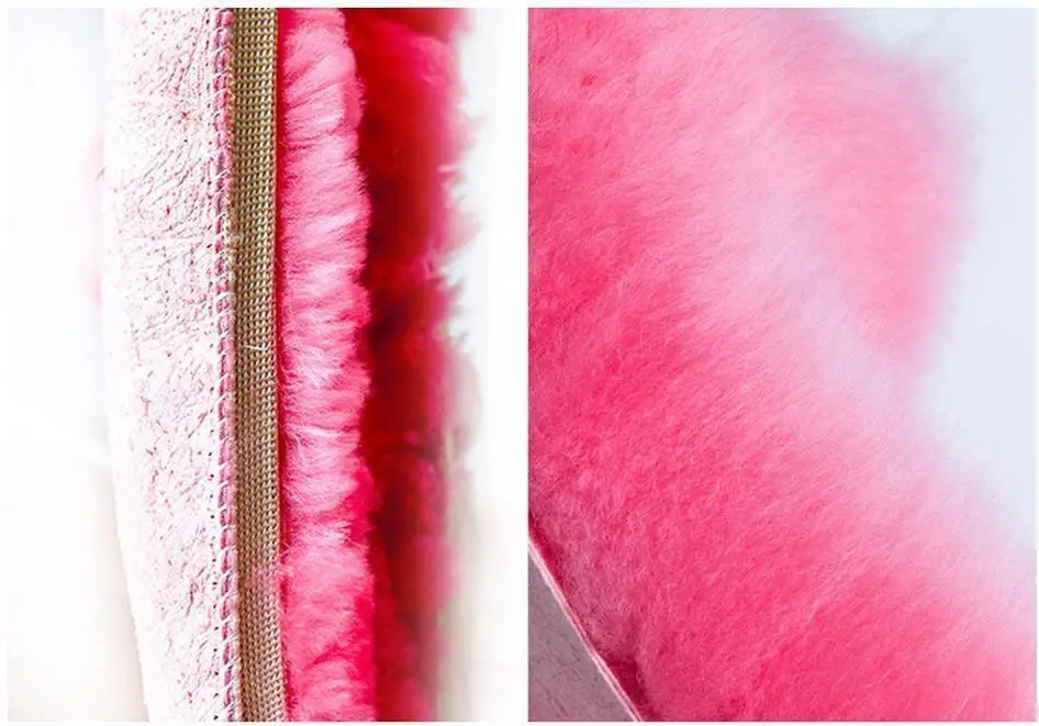 2020 Универсальный Автомобильный пушистый розовый чехол на руль шерстяной меховой