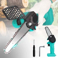 newest 4 inch mini electric saw chainsaw 24v for fruit tree woodworking garden tools hand held wood cutters