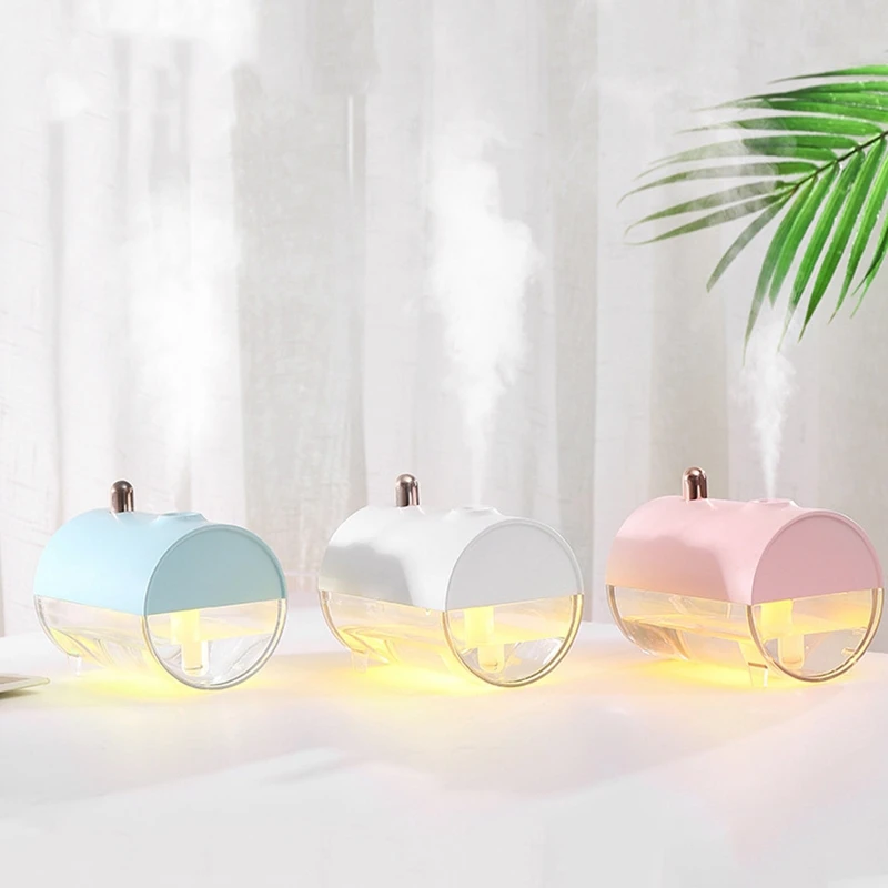 

Boat Humidifier LED Night Light USB Table Desk Lamp Mini Humidifier Ultrasonic Aroma Humidifier Lampara Home Decoration