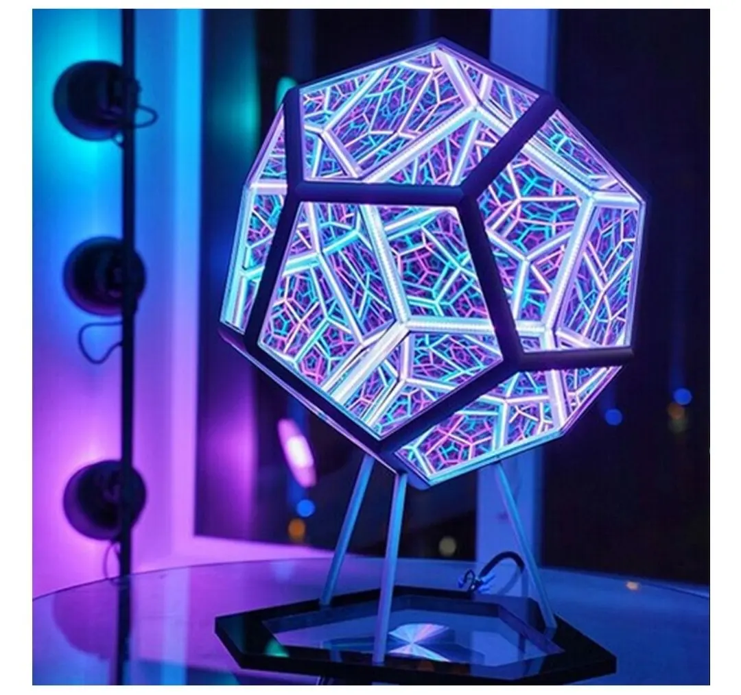 Ловушка Orb DIY LED Infinity Dodecahedron Рождество Хэллоуин украшение Mirror креативные крутые