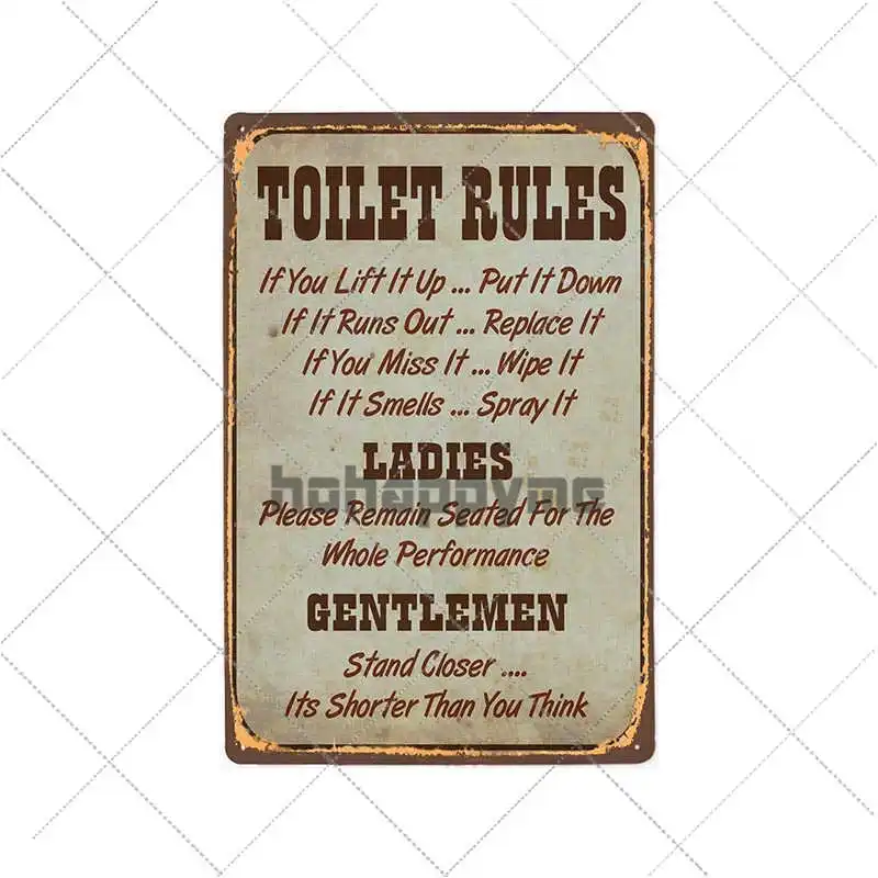 

Металлическая табличка hohappyme 20*30 см