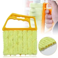 useful microfiber window cleaning brush air conditioner duster cleaner with washable venetian blind blade cleaning cloth