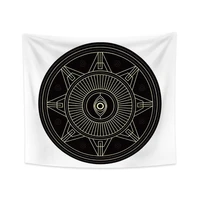 laeacco indian blanket black white tapestry wall hanging mandala tapestry wall cloth psychedelic wall hanging tapiz