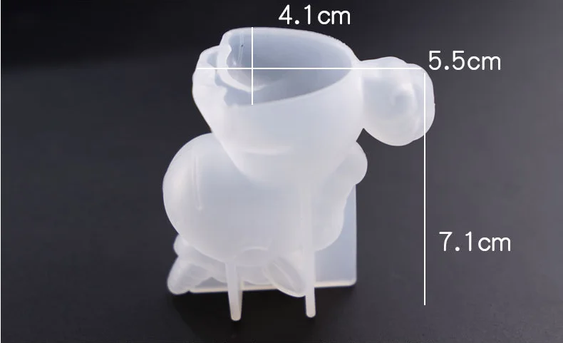 Большой единорог Aouke сделай сам Хрустальная форма в форме капли зеркало 3D для