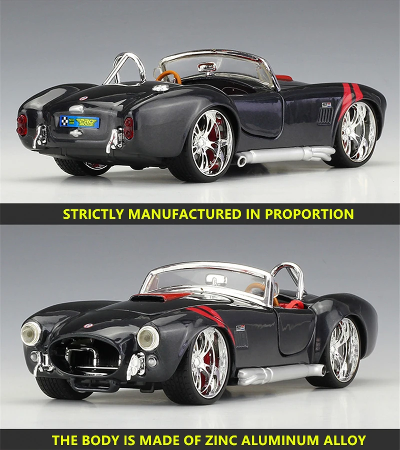 Модель автомобиля Maisto 1:24 Ford 1965 Shelby Cobra 427 из сплава коллекционная Подарочная