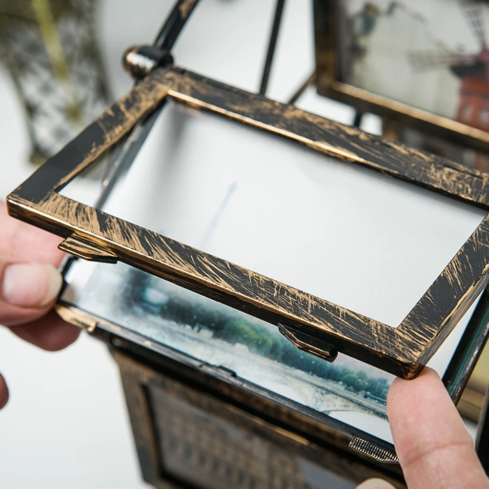 Рамка для фотографий с изображением колеса обозрения в стиле ретро вращающаяся