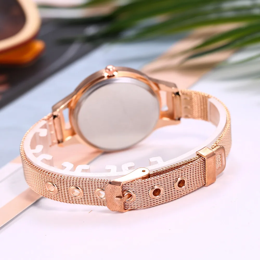

Women Watches Luxury 2020 Rose Gold Stainless Steel Casual Quartz Bracelet Ladies Wrist Watch Large Female Reloj Mujer Elegante