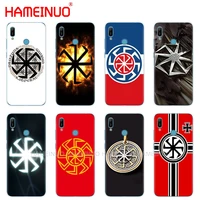 silicon phone cover case for huawei y5 y6 y7 y9 pro prime 2019 honor 8s 8a 20 lite pro 10i view 20 v20 slavic symbol kolovrat