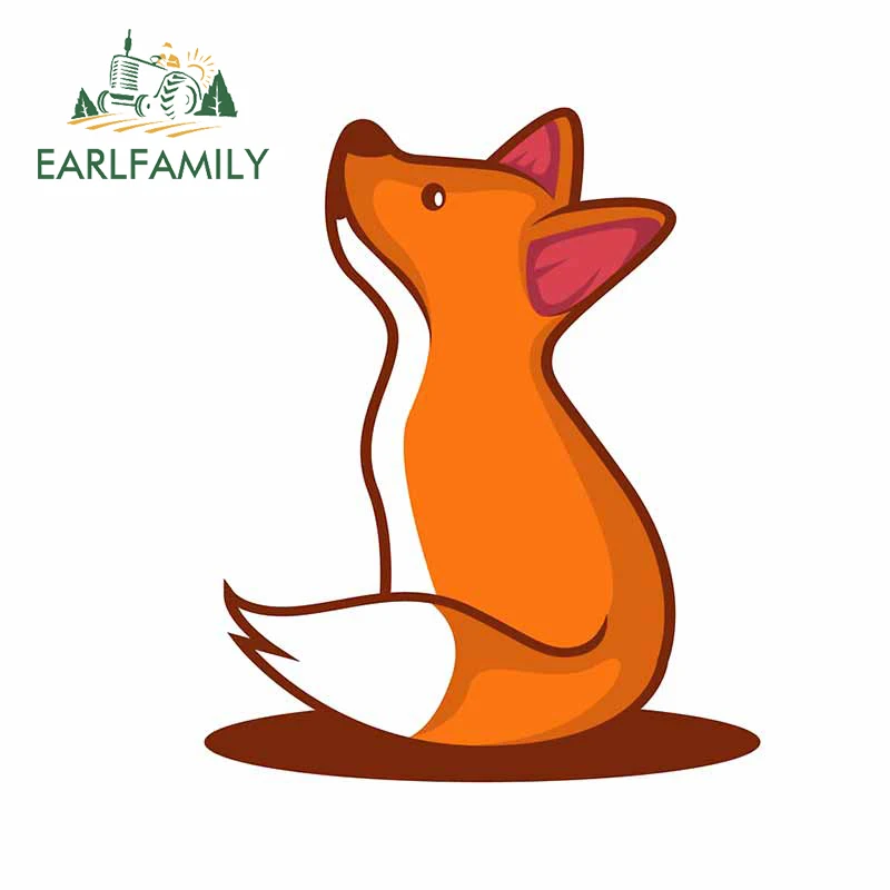 

EARLFAMILY 13cm x 10.7cm for Fox Leaf Nature Autumn Fan Decal Personality Laptop Trunk Windows Decoration Vinyl Car Stickers