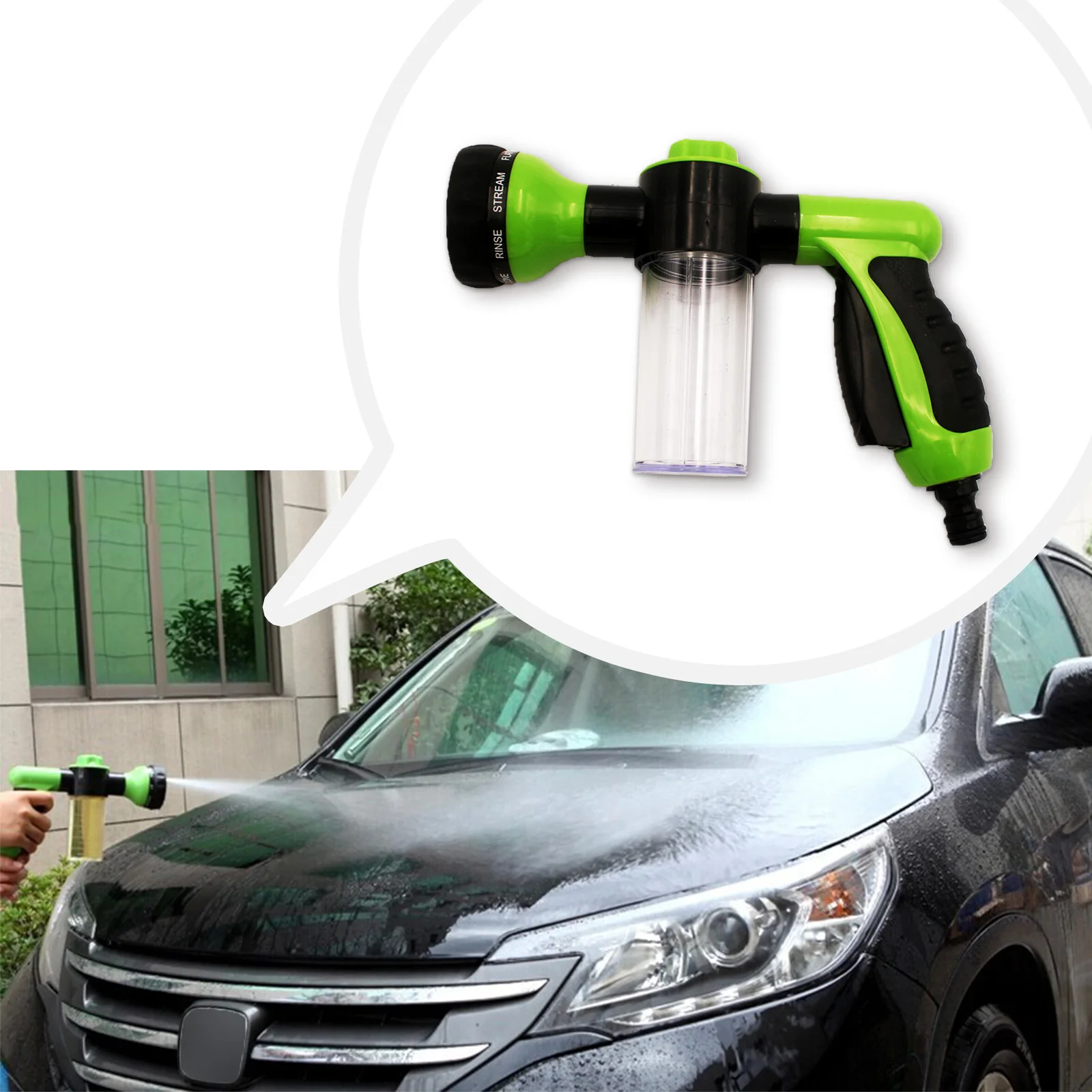 

Автомобильный водяной пистолет, шланг, сопло, мойка, распылитель, спринклер для растений высокого давления, инструмент для полива, пенорасп...