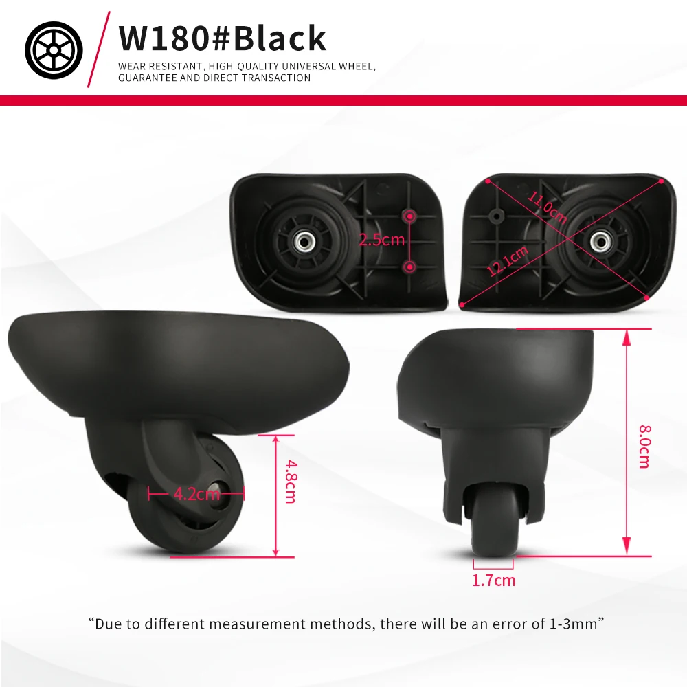 DILONG Frenah ambassadar Luggage trolley luggage one way wheel accessories travel luggage accessories directional wheel repair