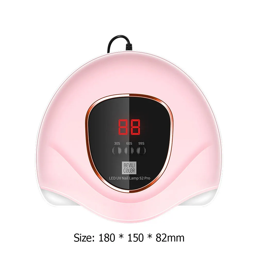 

72W UV LED Nail Baking Lamp with LCD Screen Adjustable Nail Dryer Manicure Gel Light Phototherapy Machine for Fingernail Art