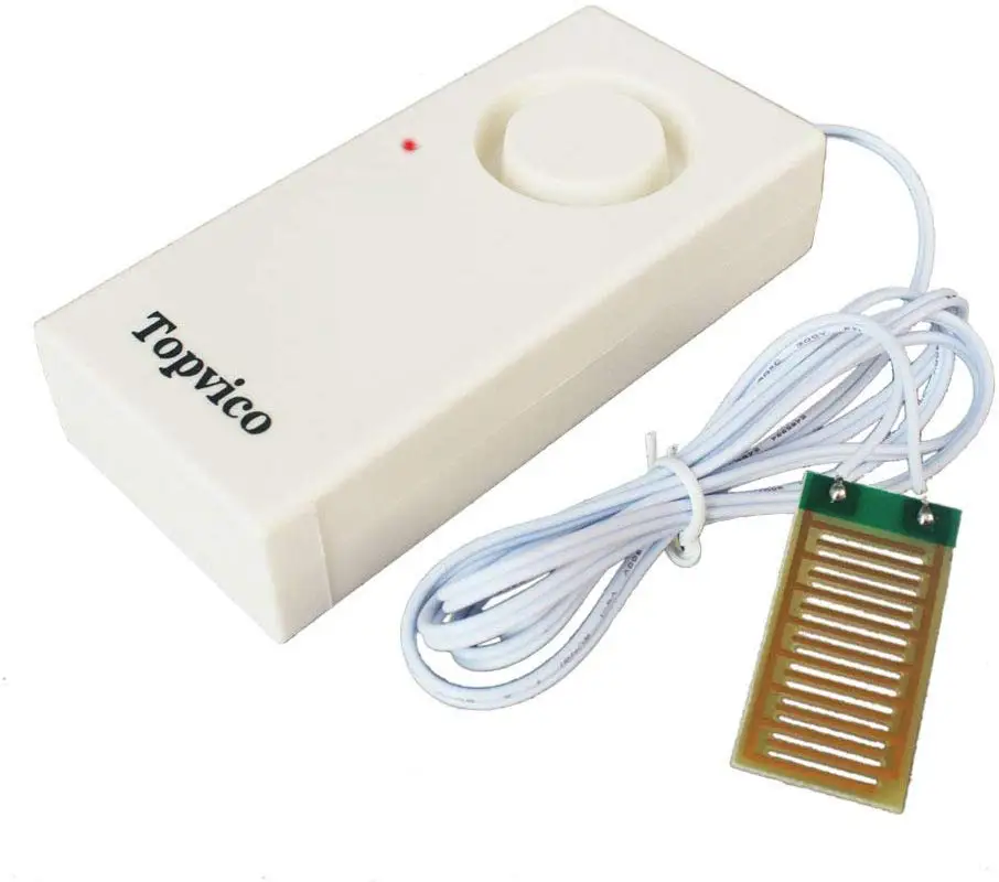 

Topvico Water Leakage Alarm Detector Sensor 120dB Flood Alert Leak Detection Work Alone Home Security Low Battery Alert (3 Pack)