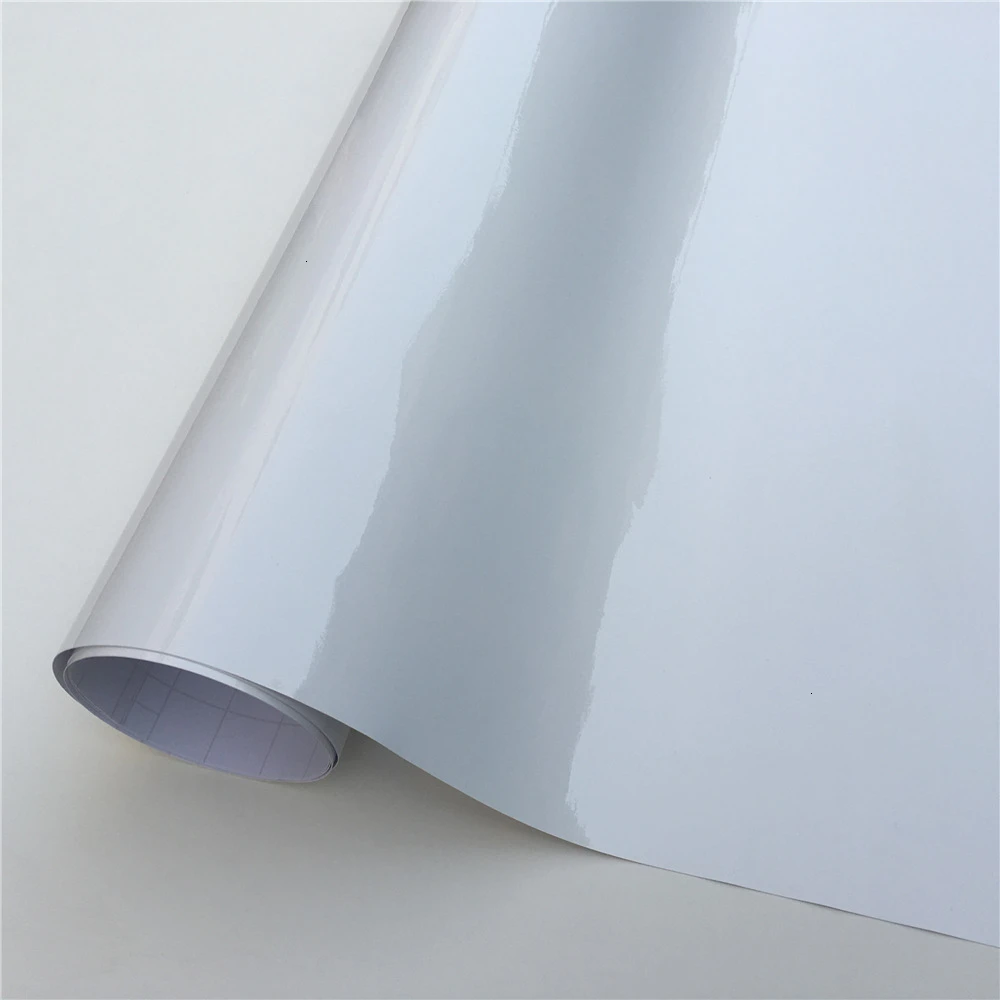

Ultra Glossy White Vinyl Wrap Film Car Wrapping Film Bubble Free For Car Sticker Bike Phone Console Skin