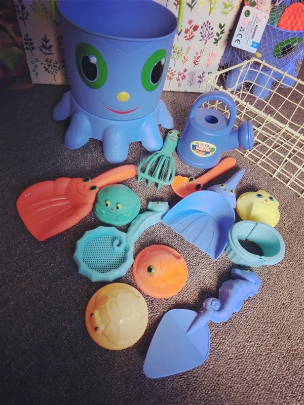 Детские пляжные игрушки SummerSoft семейный набор Пляжная вечевечерние ковш песок