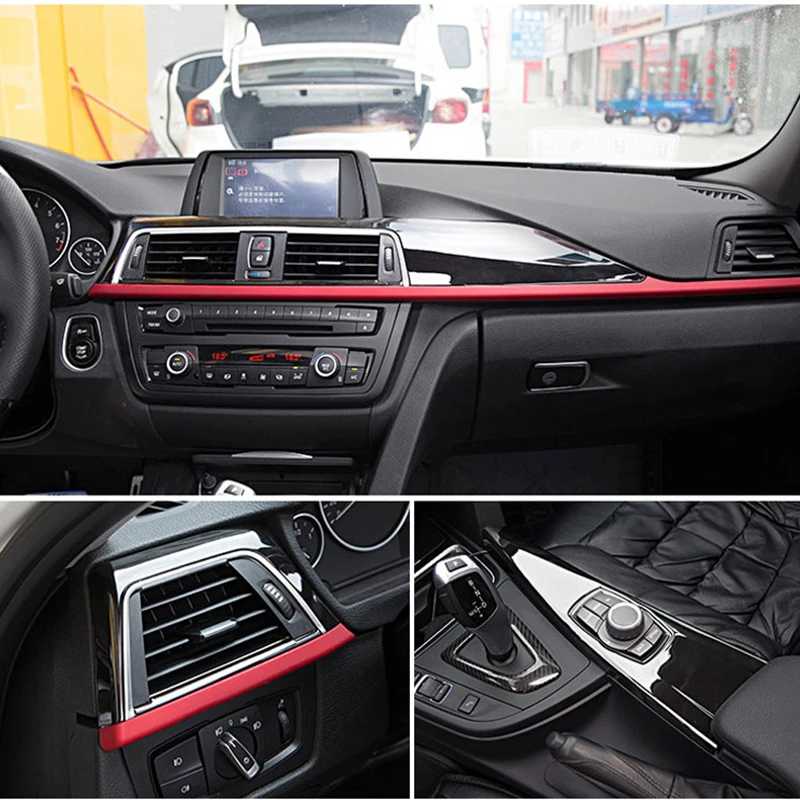 

3-Pces ABS Хромированная панель центральной консоли для BMW 3 4 серии f30 f34 GT 316i 320li 2013-2017 автомобильные аксессуары