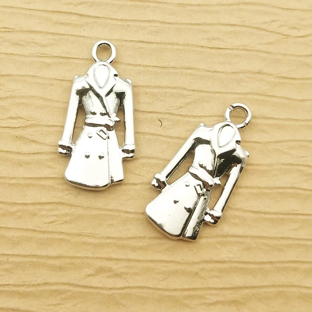 

10pcs 11x21mm coat charm for jewelry making earring pendant bracelet charm necklace charms diy finding