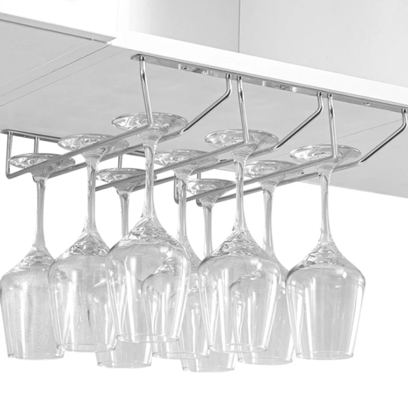 Подвесная стойка для Винных Бокалов под шкаф вешалка посуда | Дом и сад