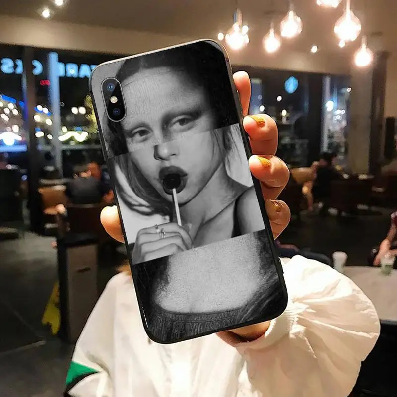 

Mona Lisa Art Van Gogh David Phone Case for iPhone 11 12 pro XS MAX 8 7 6 6S Plus X 5S SE 2020 XR