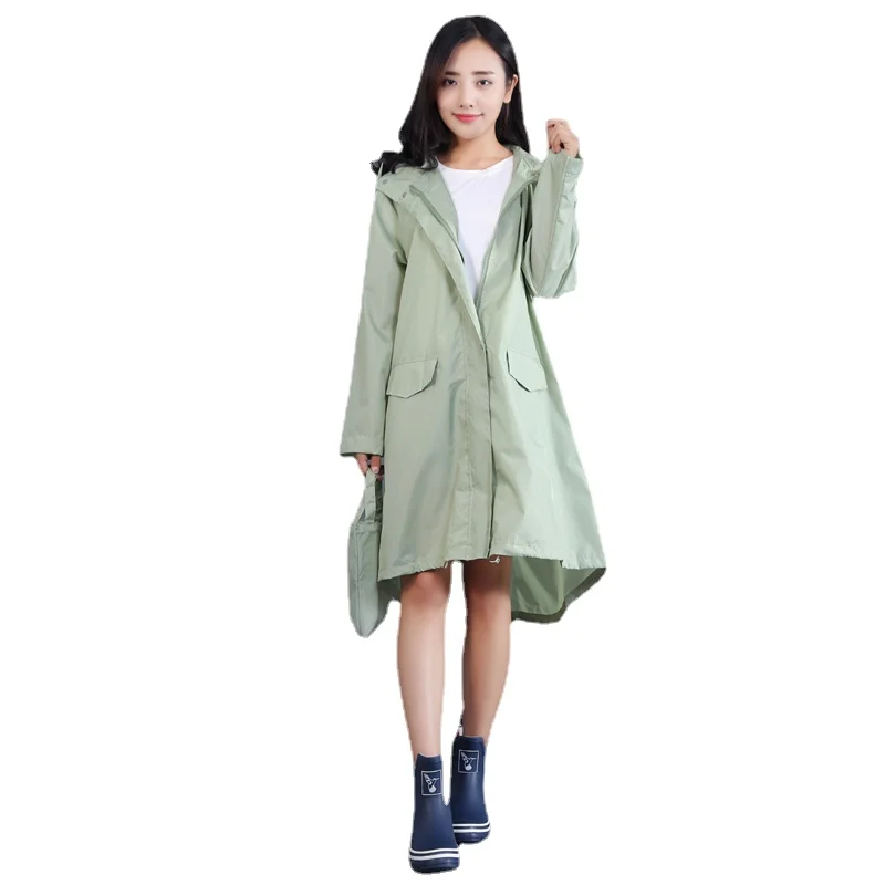

Korean Fashion Long Waterproof Raincoats Poncho Women Outdoor Sports Accessories Four Seasons Universal Rain Gear Regenpak Dames