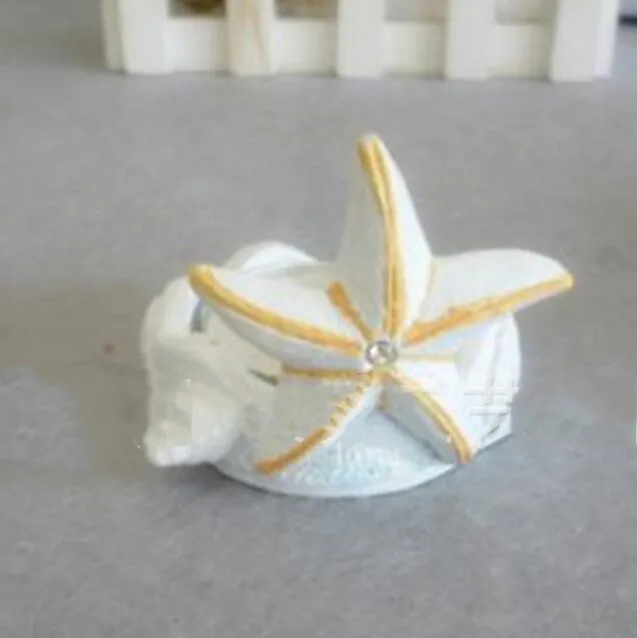 Бесплатная доставка 10 шт./лот подсвечник с голубыми морскими звездами для пляжа