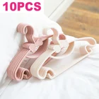 10 шт., детские пластиковые вешалки для одежды с бантиком