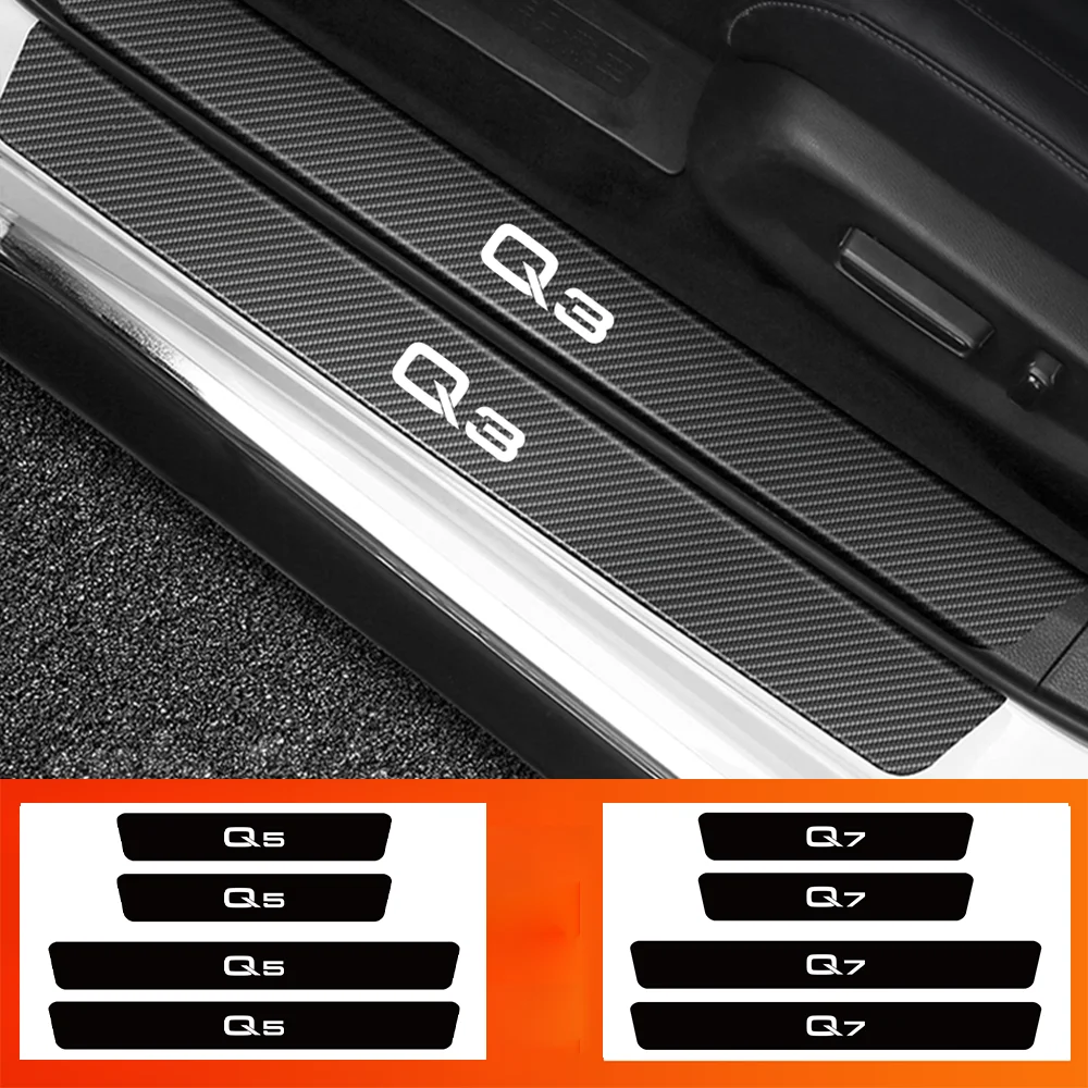 Для Audi Q1 Q2 Q3 Q4 Q5 Q6 Q7 Q8 автомобильный Стайлинг углеродное волокно автомобильные