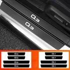 Для Audi Q1 Q2 Q3 Q4 Q5 Q6 Q7 Q8 автомобильный Стайлинг углеродное волокно автомобильные наклейки на пороги задний багажник защитные наклейки
